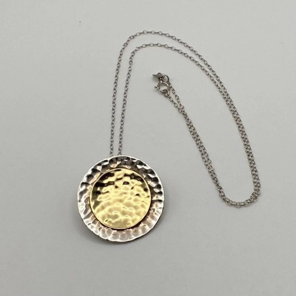 Silpada Two Tone Hammered Necklace S1375 225$